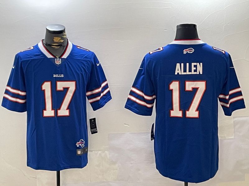 Men Buffalo Bills #17 Allen Blue Second generation 2024 Nike Limited NFL Jersey style 2->buffalo bills->NFL Jersey